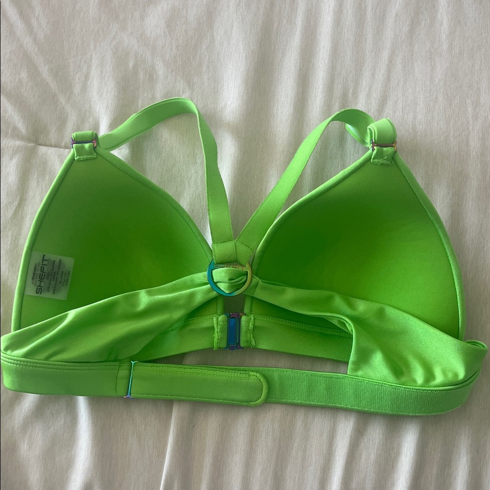 SHEFIT Bright Green Bikini Top - Picture 2 of 8